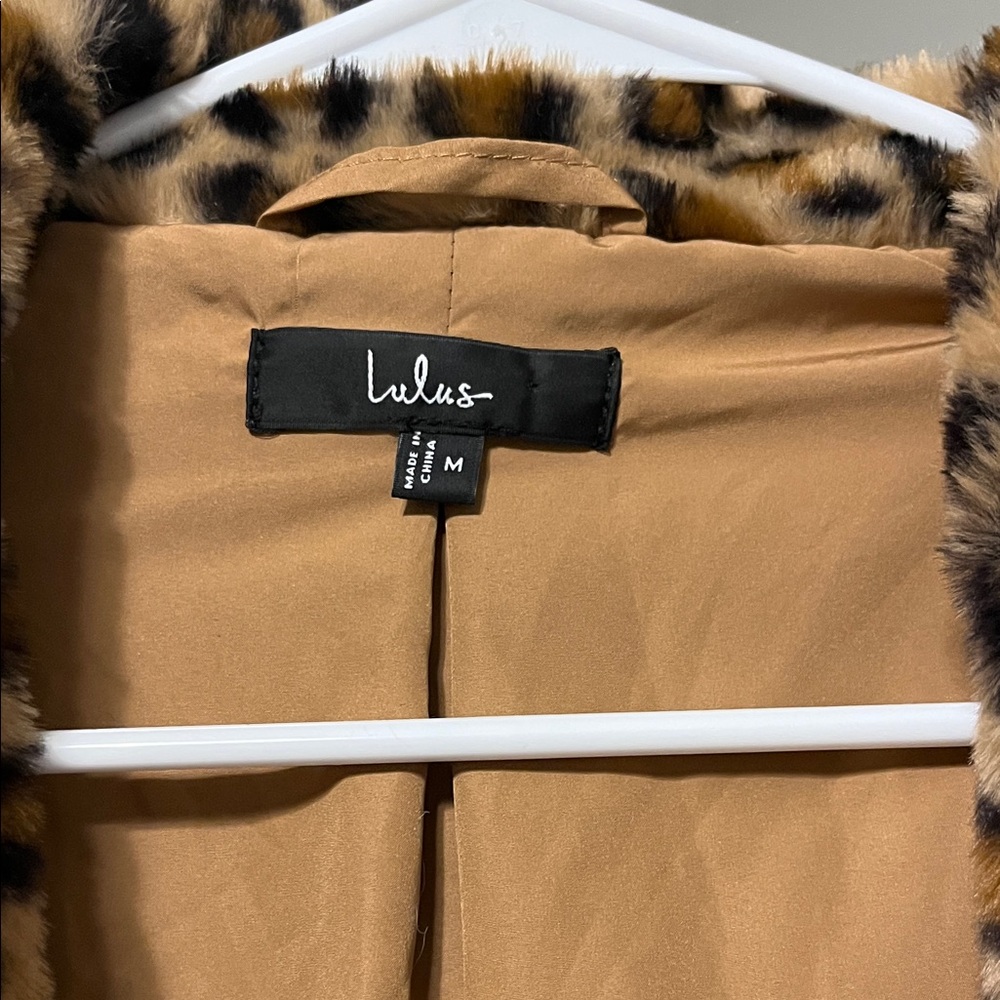 Lulu's Leopard Print Teddy Jacket - image 2